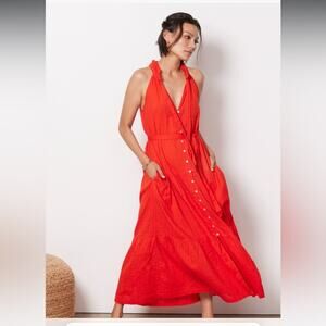 Cleobella Simone Ankle Dress Cherry